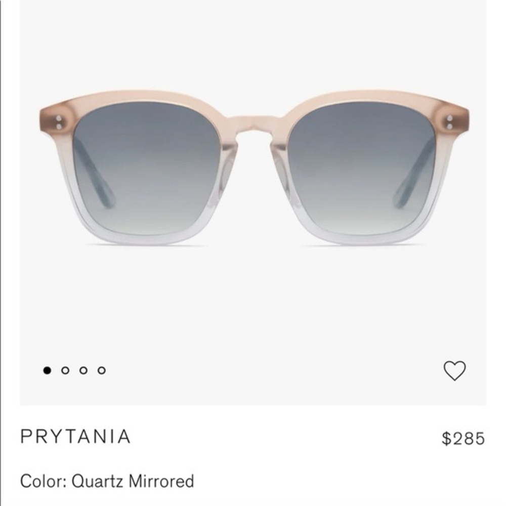 SOLD - Krewe Prytania Quartz Mirrored Sunglasses w/ case